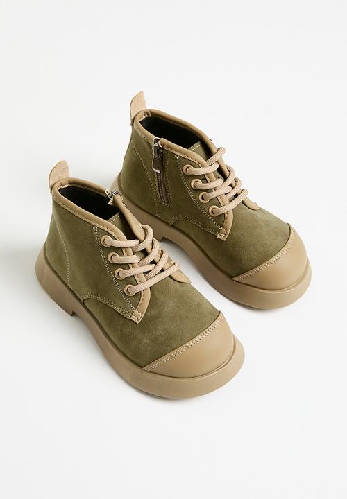 Pop Candy - Lace up boots - beige