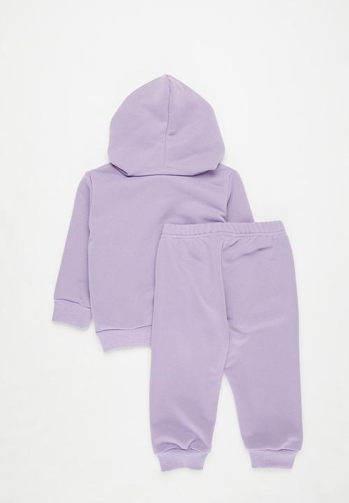 Pop Candy - Hooded sweat top & pant set - purple