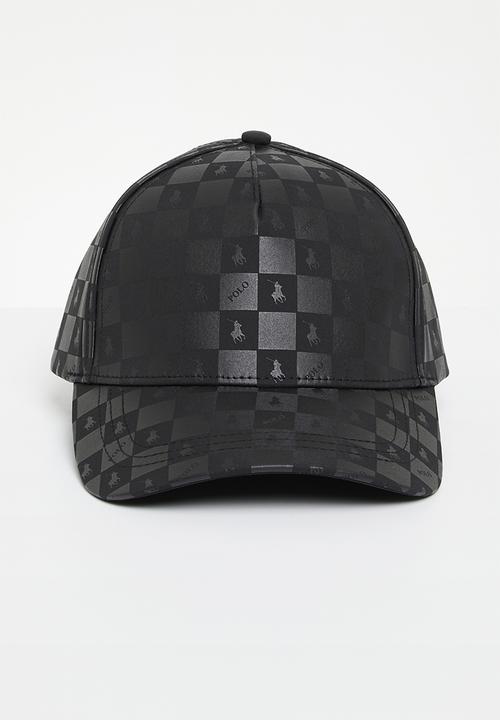 POLO - 5 Panel Block Monogram Peak - Black