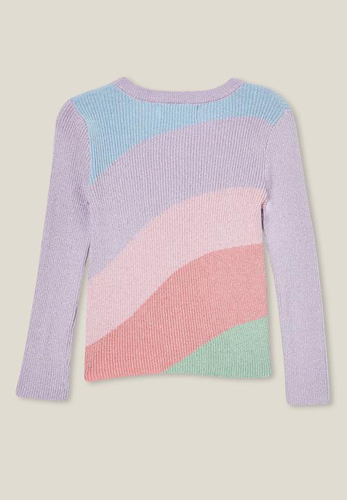 Cotton On - Molly cardigan - rainbow/silver