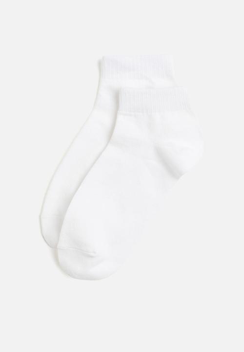 H&M - 5-Pack cotton-blend socks - white
