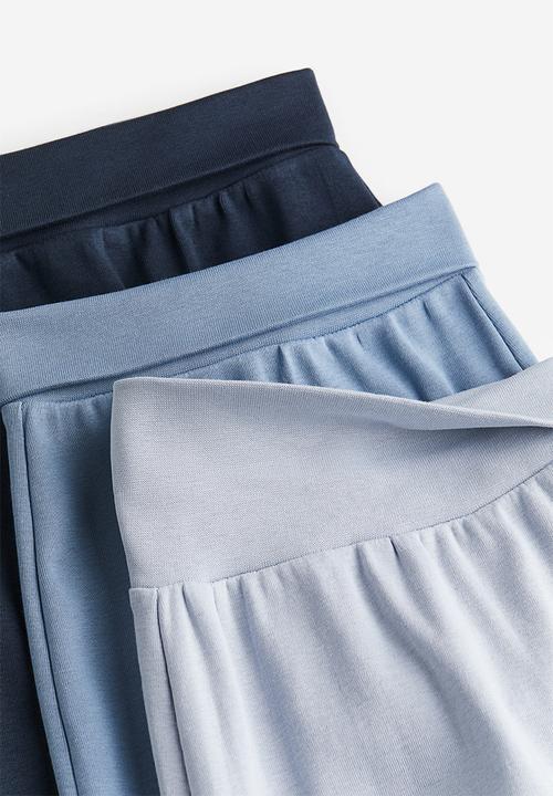 H&M - 5 pack cotton trousers - dark blue/blue 