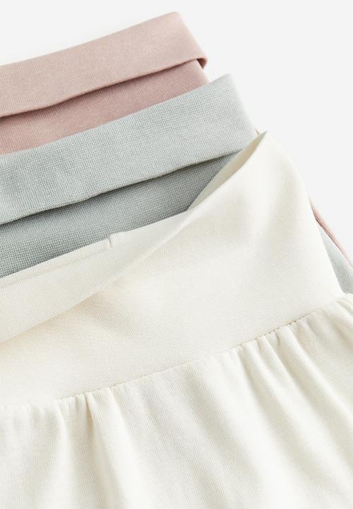 H&M - 5 pack cotton trousers - light pink & light green