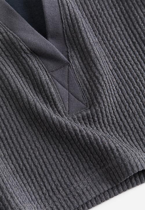 H&M - Collared jersey top - dark grey