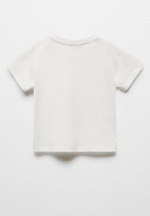MANGO - T-shirt tortuga - offwhite