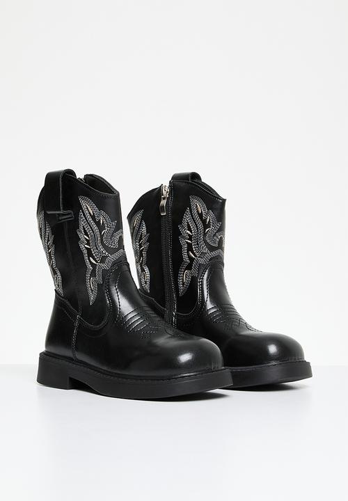 Pop Candy - Cowboy boots - black