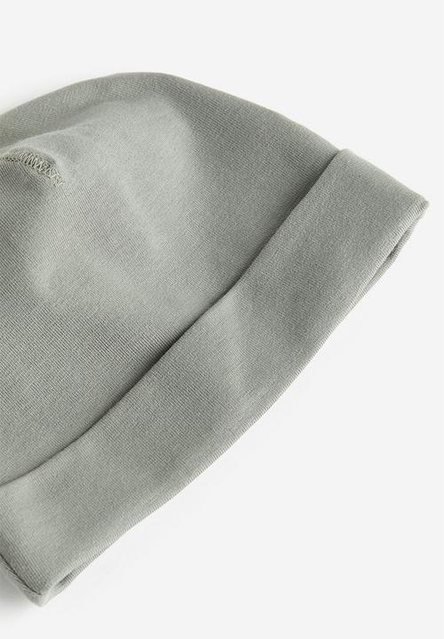 H&M - 3 piece cotton set - khaki green/white