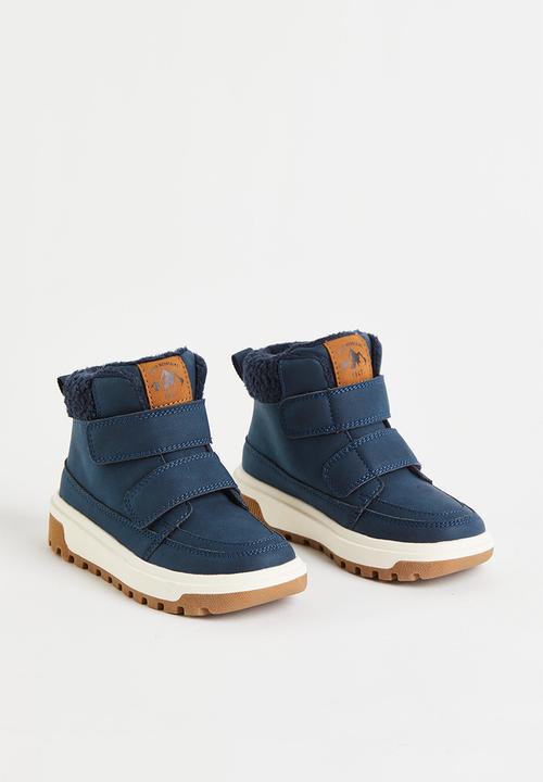 H&M - Warm-lined hi-tops - navy blue