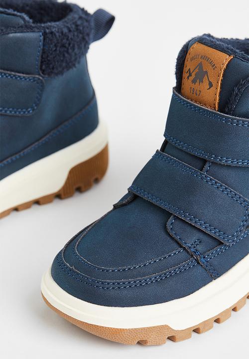 H&M - Warm-lined hi-tops - navy blue