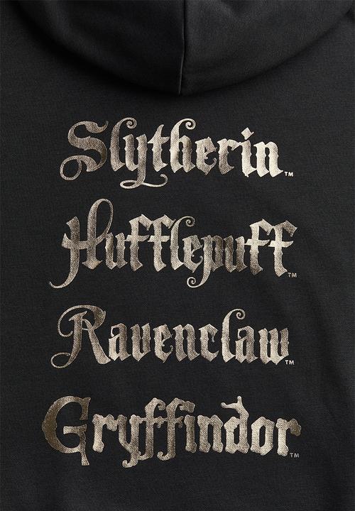 H&M - Oversized printed hoodie - black harry potter