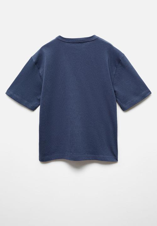 MANGO - T-shirt paddle - navy
