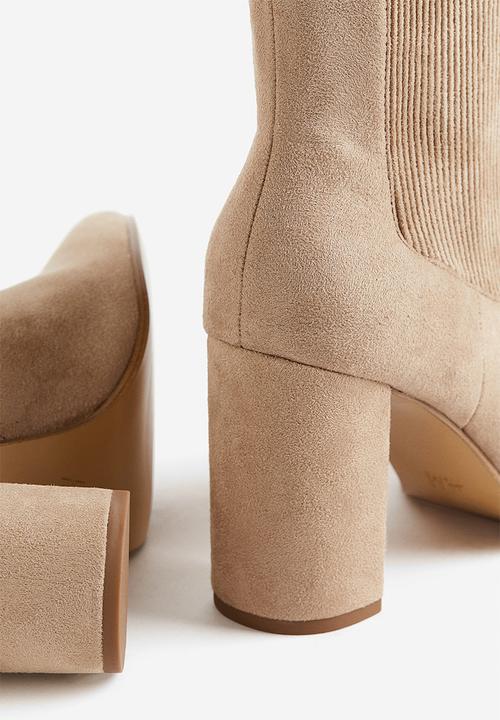 H&M - Heeled chelsea boots - beige