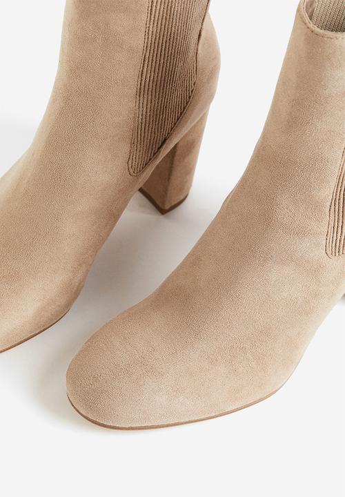 H&M - Heeled chelsea boots - beige
