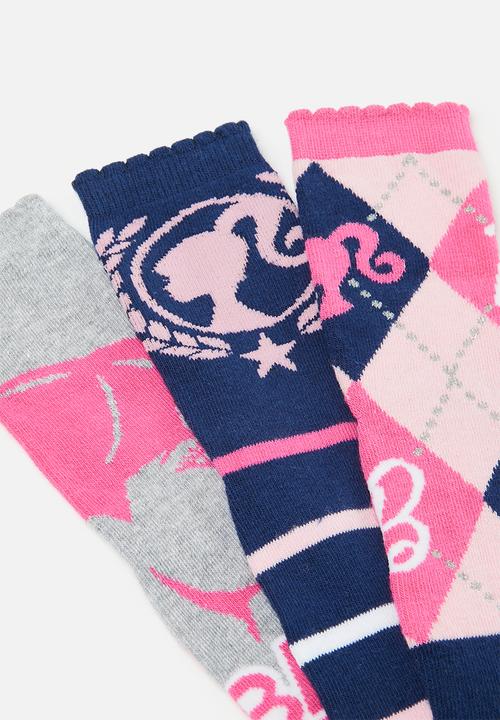 Character Group - Barbie 3 pack socks - pink