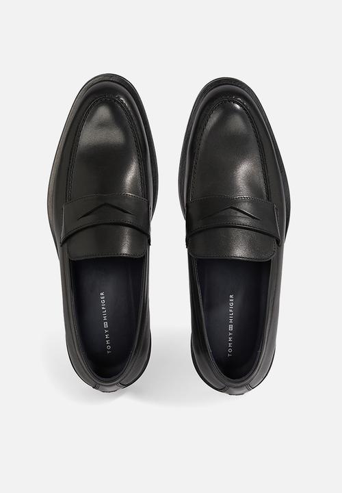 Tommy Hilfiger - Core rwb hilfiger lth loafer - black