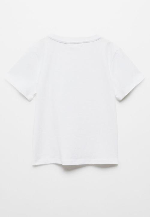 MANGO - T-shirt basica6b - white