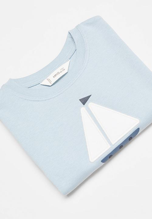 MANGO - T-shirt velero - sky-blue