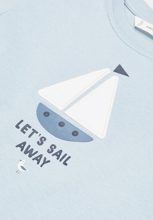 MANGO - T-shirt velero - sky-blue