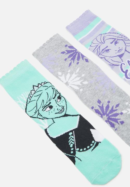 Character Group - Frozen 3 pack socks - purple