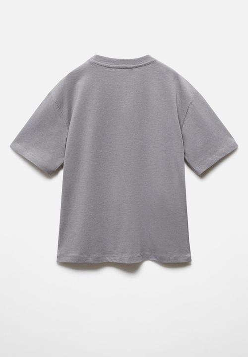 MANGO - T-shirt water - charcoal