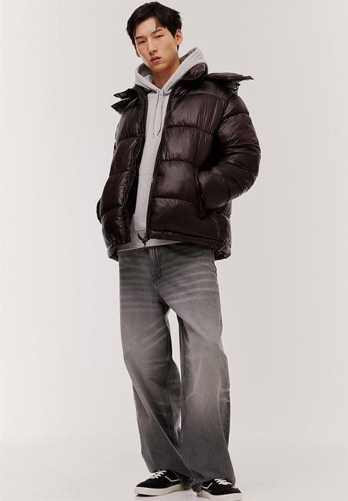 H&M - Oversized fit puffer jacket - dark brown