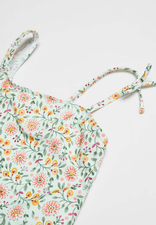 MANGO - Swimsuit florkg - pastel green
