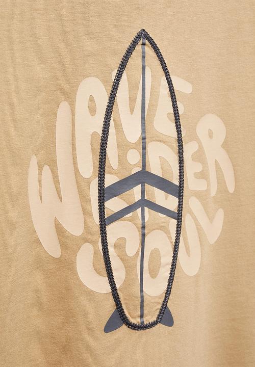 MANGO - T-shirt cord - beige