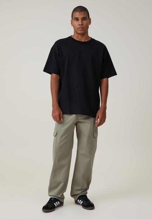 Cotton On - Tactical Cargo Pant - Washed Military Herringbone