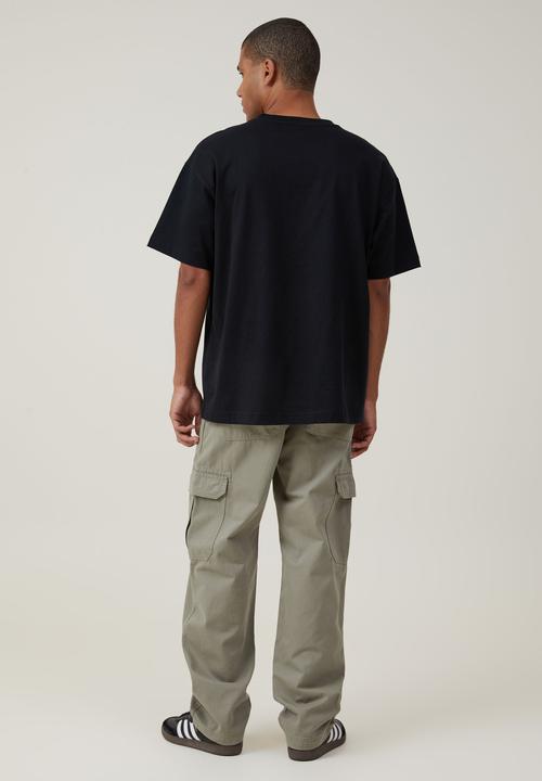 Cotton On - Tactical Cargo Pant - Washed Military Herringbone