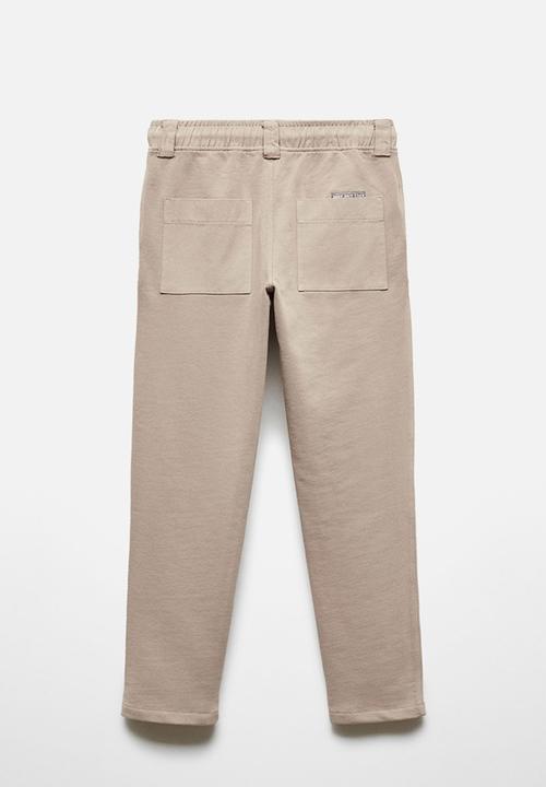 MANGO - Trousers manacor2 - light-brown