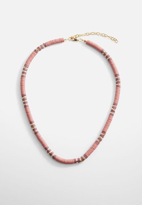 MANGO - Necklace desert - medium orange