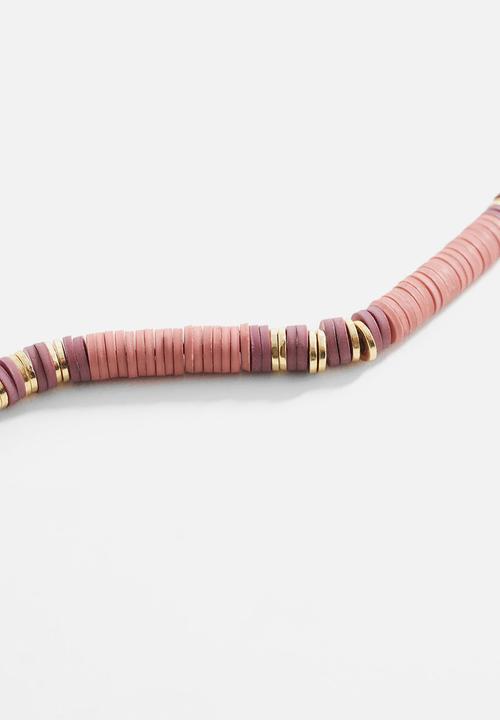MANGO - Necklace desert - medium orange