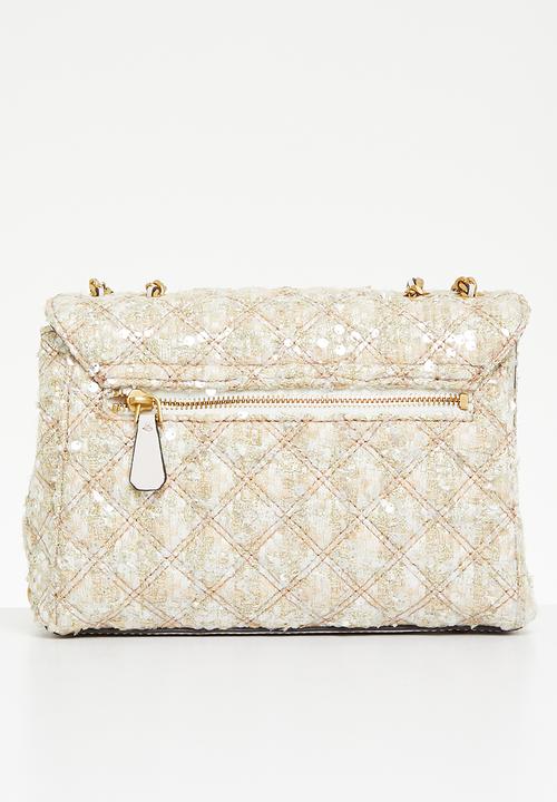 GUESS - Giully 2 compartment cnvrtbl flap - gold 
