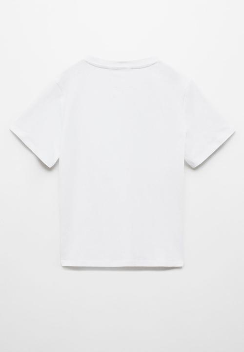 MANGO - T-shirt basic6 - white