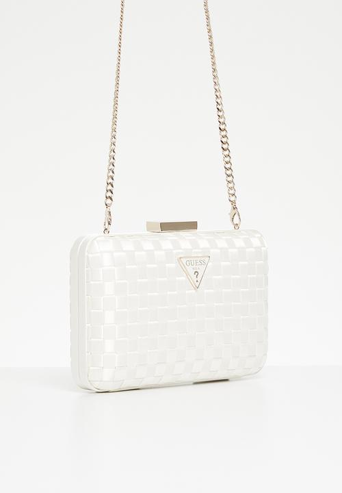 GUESS - Twiller minaudiere - ivory