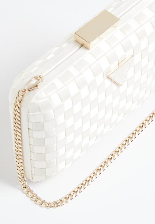 GUESS - Twiller minaudiere - ivory