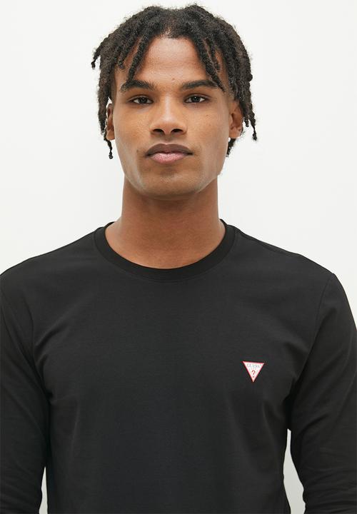 GUESS - Cn long sleeve core tee - jet black a996