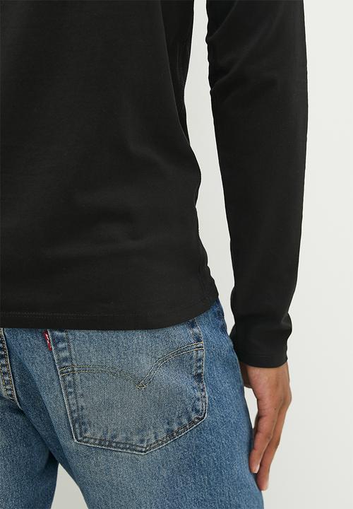 GUESS - Cn long sleeve core tee - jet black a996