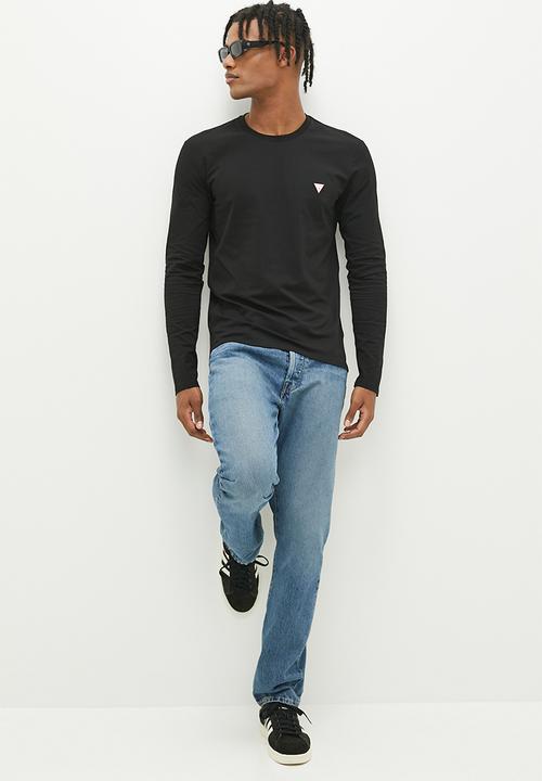 GUESS - Cn long sleeve core tee - jet black a996