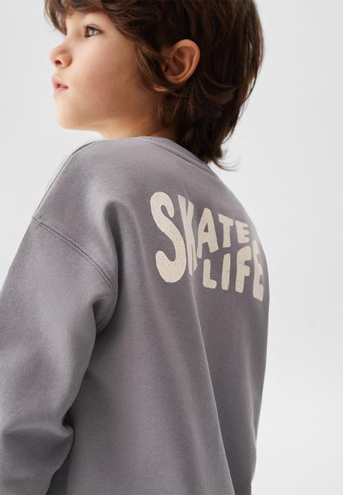 MANGO - Sweatshirt roll - grey