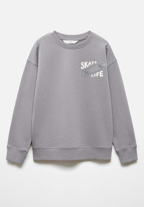 MANGO - Sweatshirt roll - grey