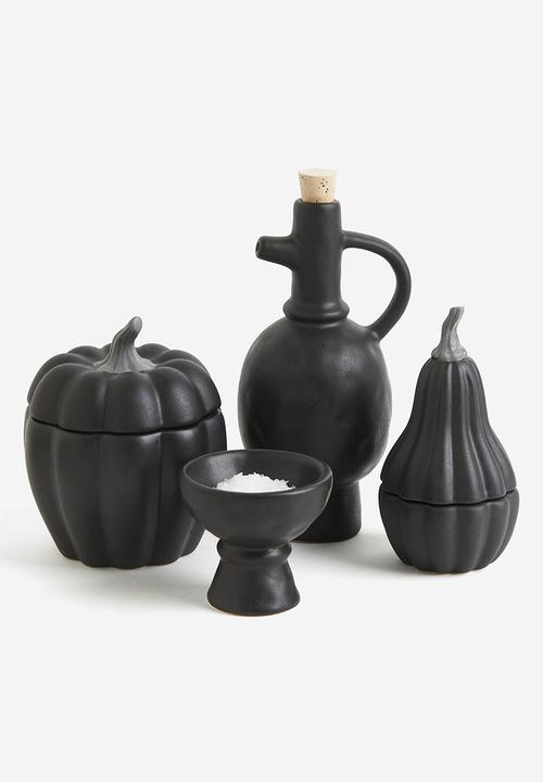H&M - Pedestal salt bowl - black