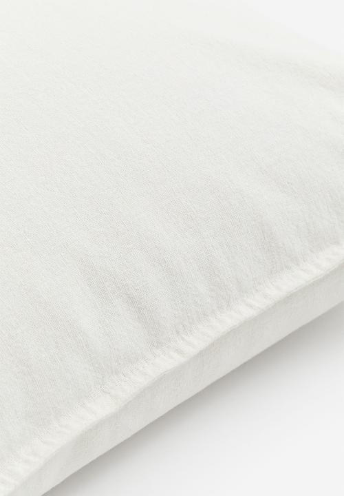 H&M - Linen-blend cushion cover - white