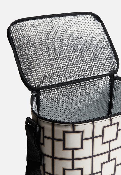 H&M - Large cool bag - white/patterned