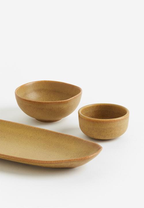 H&M - Small stoneware bowl - yellow