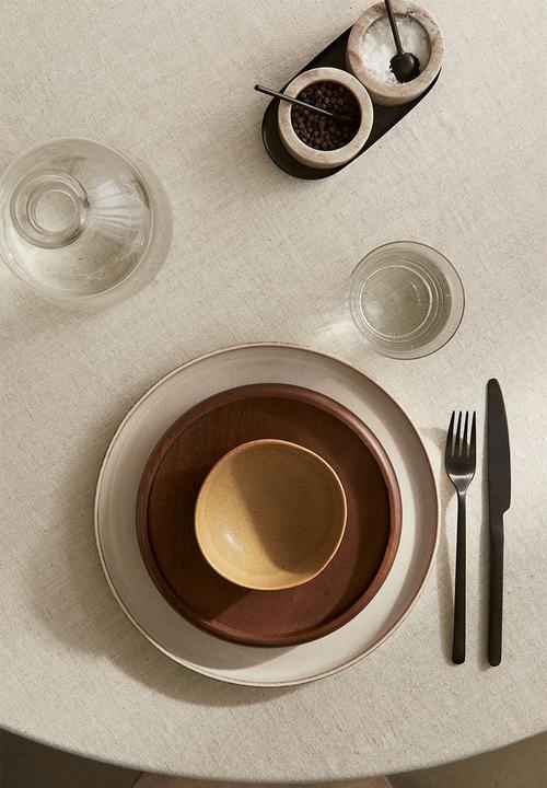 H&M - Small stoneware bowl - yellow