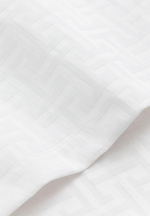 H&M - Cotton-blend tablecloth - white/patterned