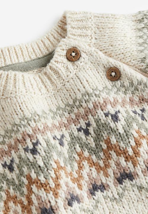 H&M - Jacquard-knit jumper - beige