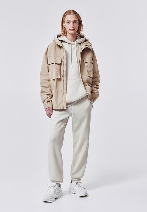 H&M - Oversized fit hoodie - light greige