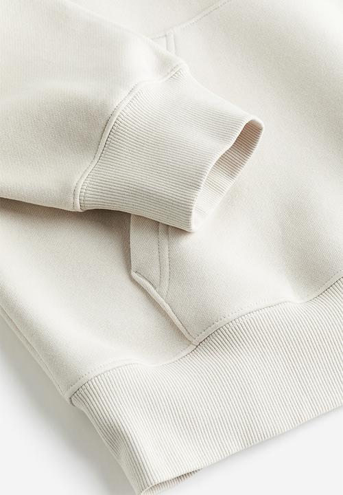 H&M - Oversized fit hoodie - light greige